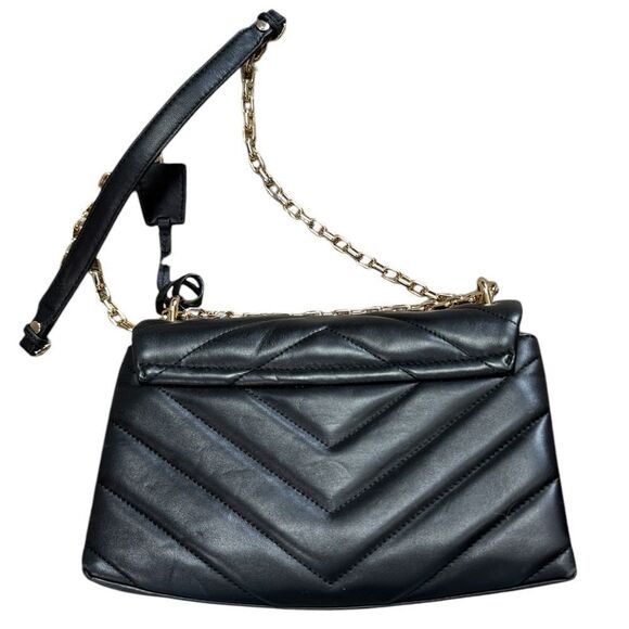 Michael Kors Ceece Black Quilted Shoulder Bag - Picture 3 of 12